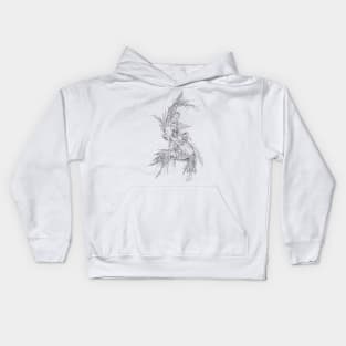 Flowers and Sparrows Kids Hoodie